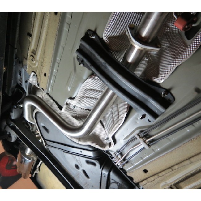 Cobra Sport Fiesta ST180 Cat Back Exhaust 2.5 inch bore Non-Resonated Twin Tailpipe - Image 3