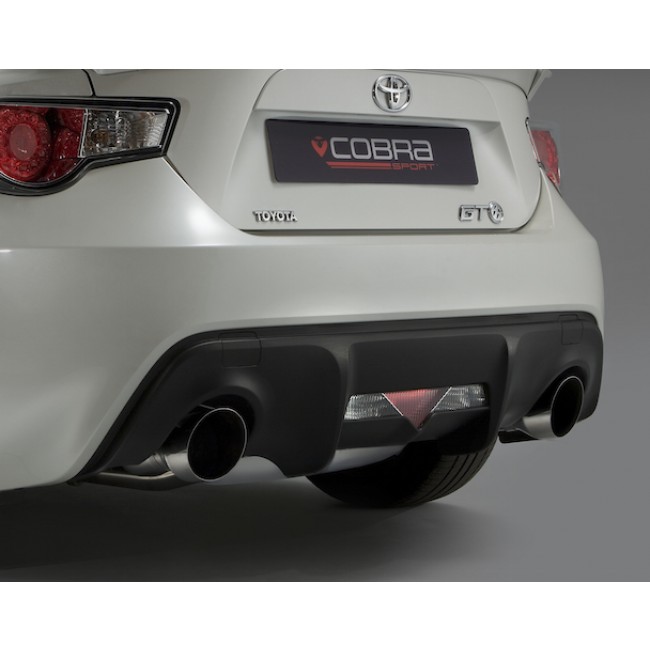 Cobra Sport Toyota GT86 2.5" Cat Back Exhaust System (Non-Resonated) TY10