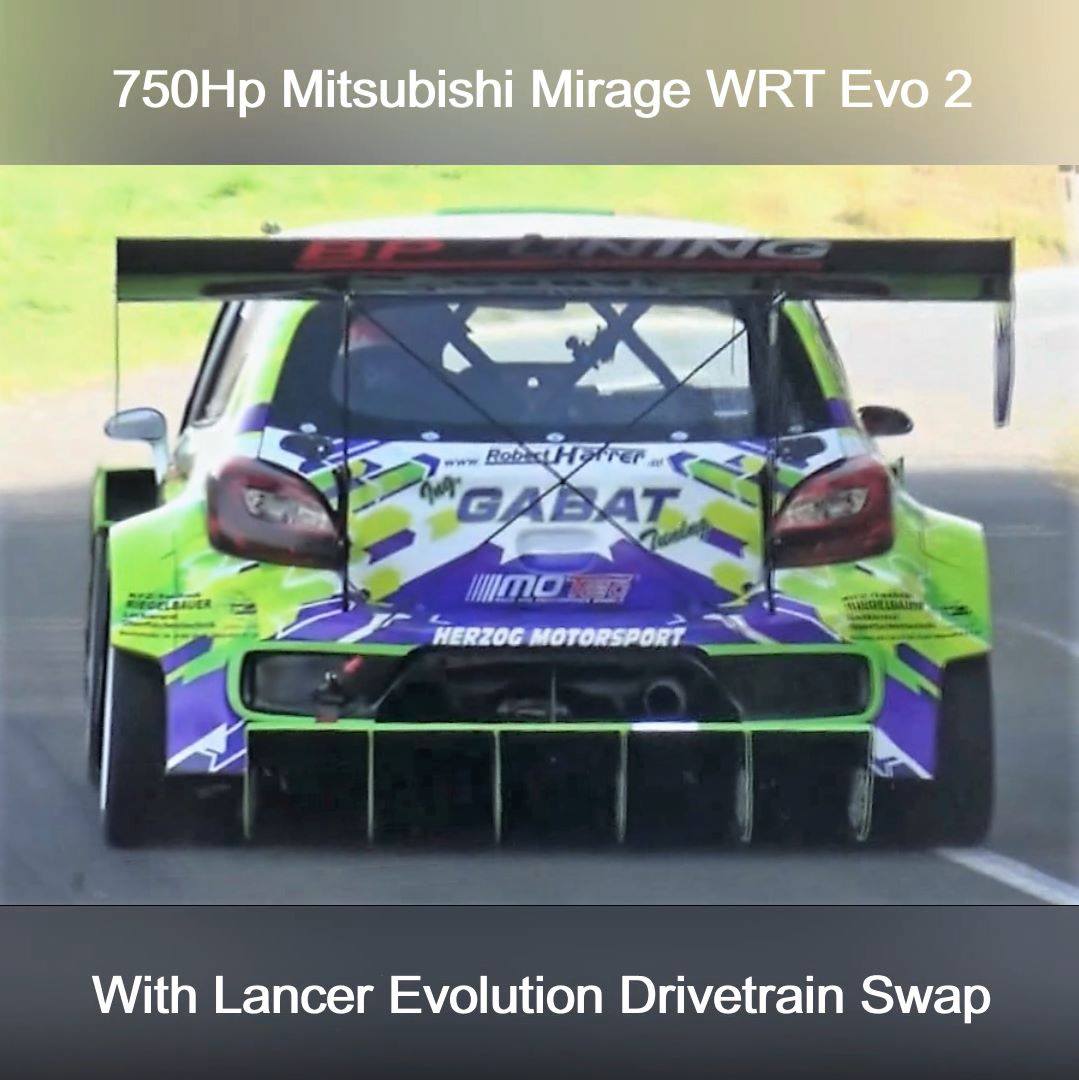 750Hp Mitsubishi Mirage WRT Evo 2 Lancer Evolution Drivetrain