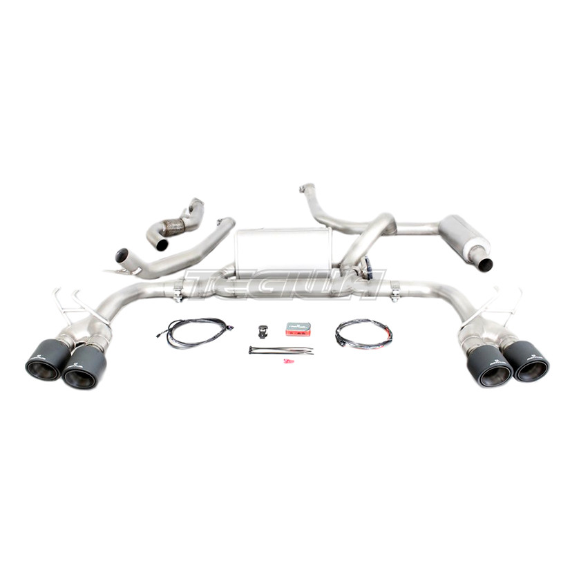 REMUS VALVETRONIC CAT BACK EXHAUST SYSTEM CARBON WITH TITANIUM TIPS HONDA CIVIC TYPE R FK2 15+