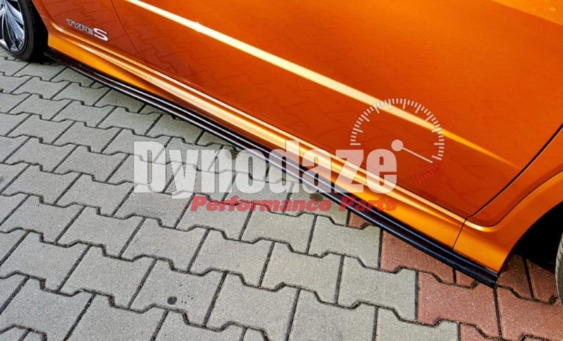 MAXTON DESIGN SIDE SKIRTS DIFFUSERS HONDA CIVIC VIII TYPE R / TYPE S GLOSS BLACK