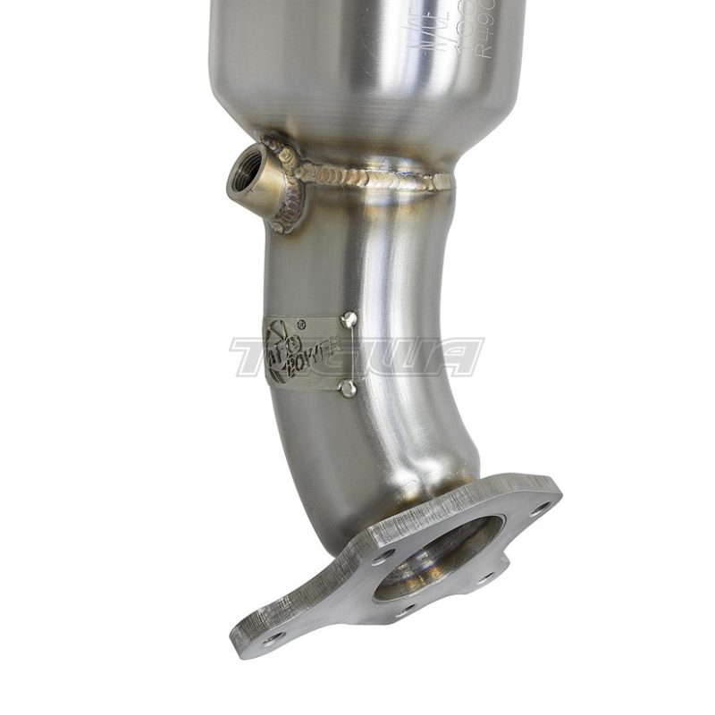 AFE TAKEDA TWISTED STEEL 400CEL CAT DOWN-PIPE STREET SERIES HONDA CIVIC TYPE R 17+ - Image 6