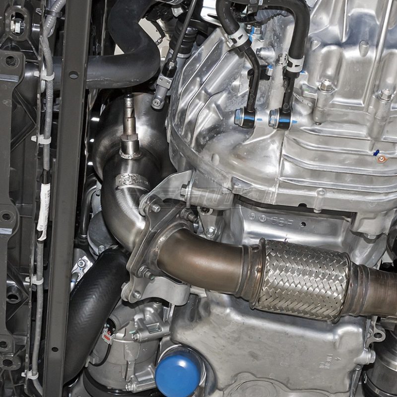 AFE TAKEDA TWISTED STEEL 400CEL CAT DOWN-PIPE STREET SERIES HONDA CIVIC TYPE R 17+ - Image 2