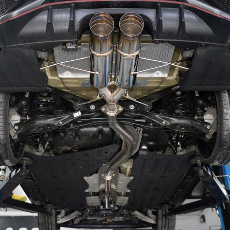 J'S RACING SUS EXHAUST PLUS DUAL 70RS HONDA CIVIC TYPE R FK8 17+