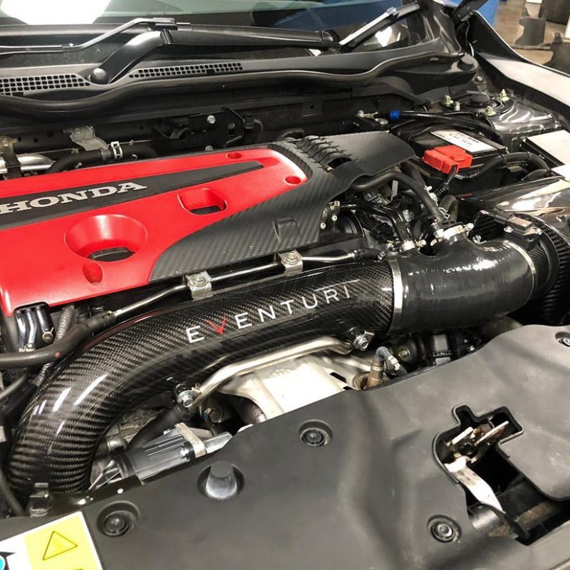 Eventuri Black Carbon Charge Pipe Honda Civic Type R FK8 17+