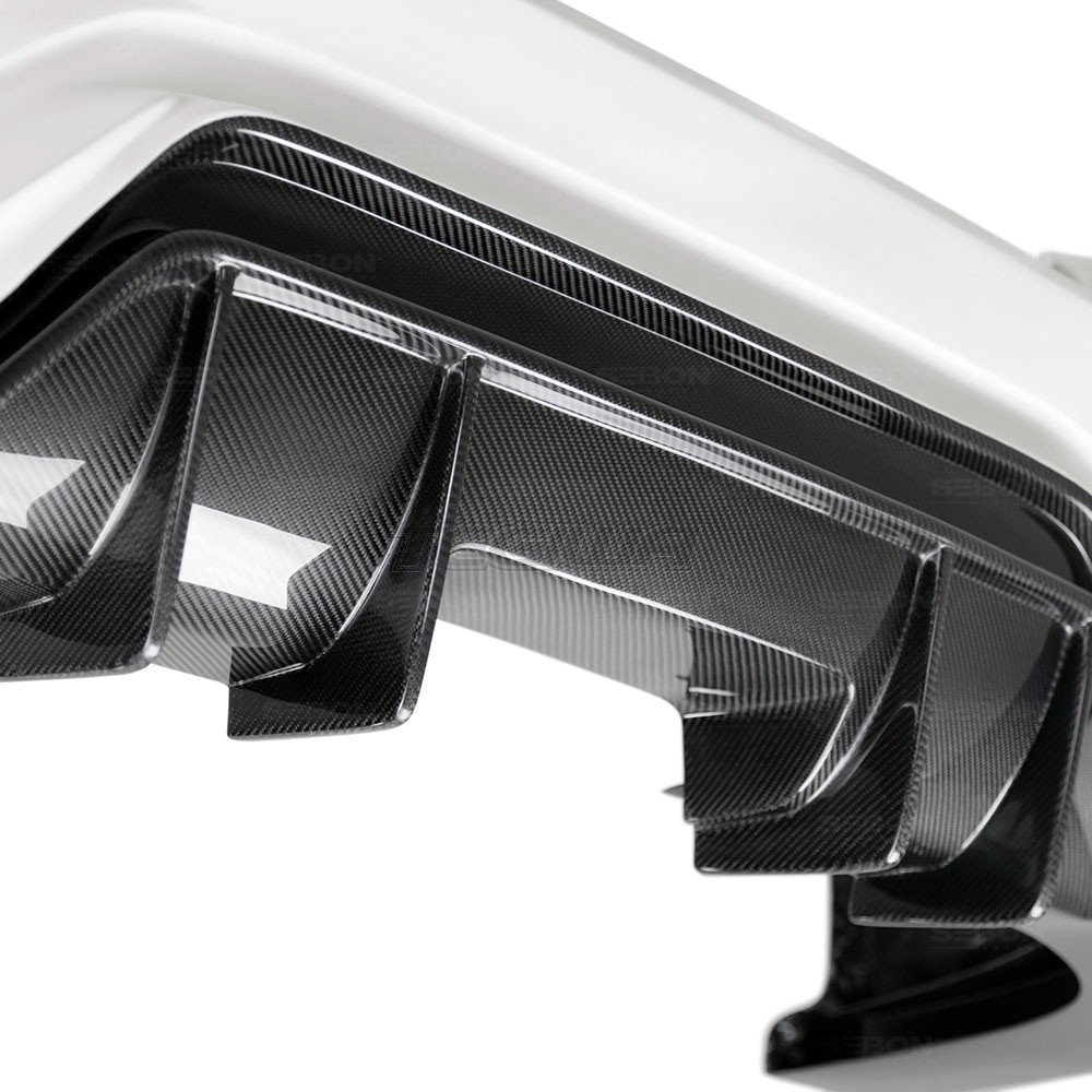 Seibon TT-Style Fibreglass/Carbon Fibre Rear Bumper Honda Civic FK8 Saloon 16-20 - Image 4