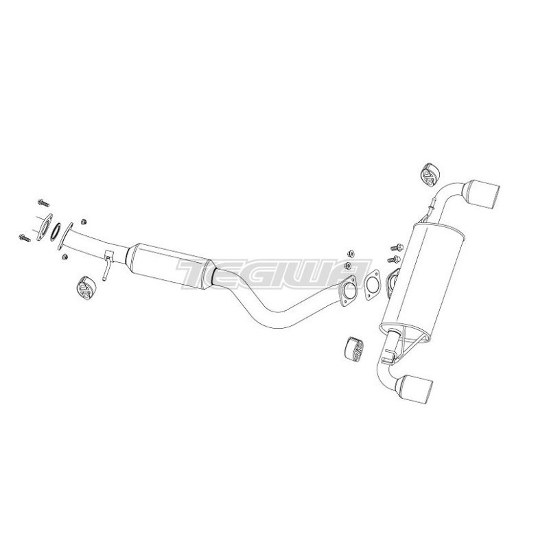 Fujitsubo Authorize R Cat Back Exhaust Toyota Yaris GR 20+