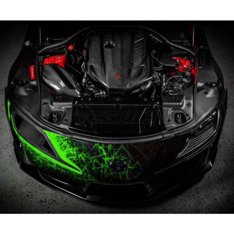EVENTURI BLACK CARBON HEADLIGHT BLANK DUCT TOYOTA SUPRA MK5 J29 DB