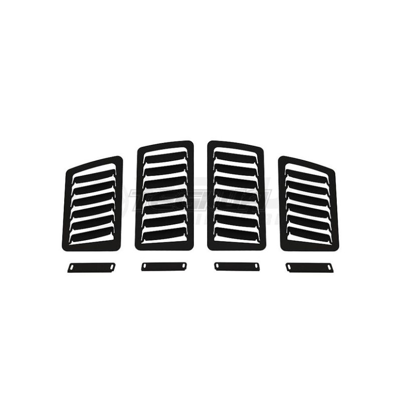 Verus Engineering Hood Louver Kit Bare Aluminum - Toyota GT86