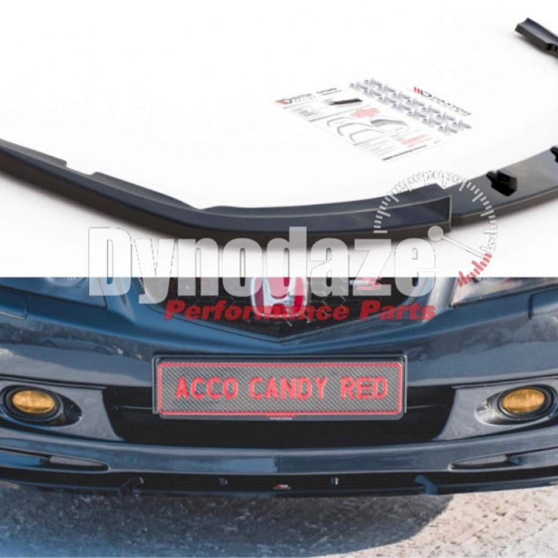 MAXTON DESIGN FRONT SPLITTER V.3 HONDA ACCORD MK7 TYPE-S PRE-FACELIFT (2002-2007) GLOSS BLACK