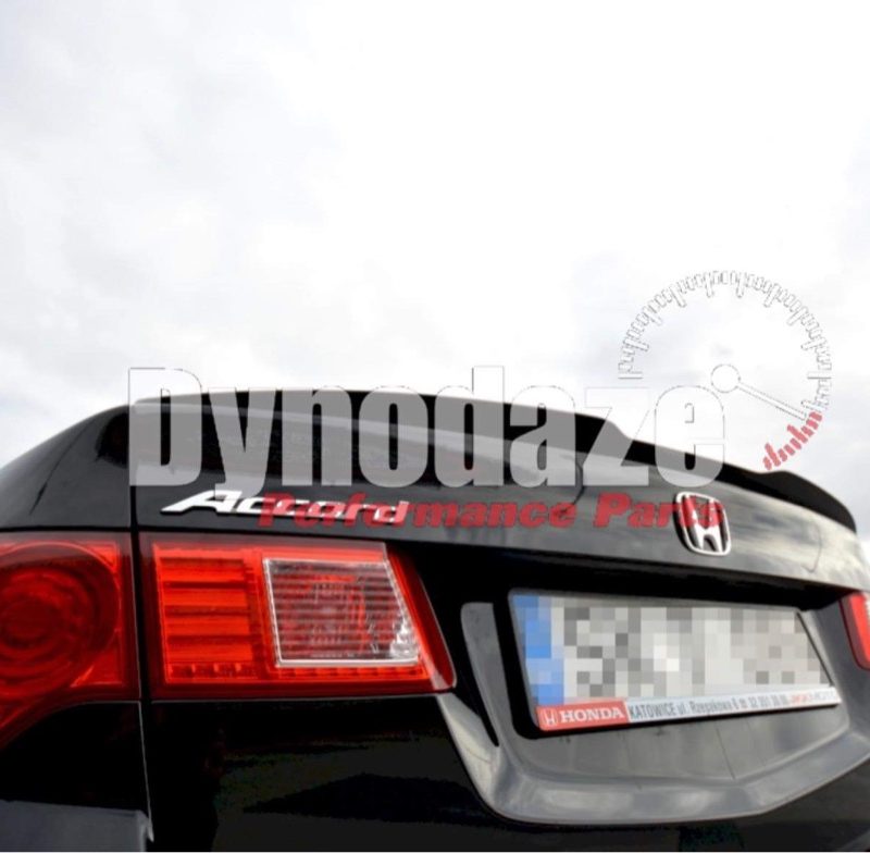 MAXTON DESIGN BOOT LID EXTENSION CAP HONDA ACCORD MK8 (CU-SERIES) PRE-FACELIFT SEDAN (2008-2011) GLOSS BLACK