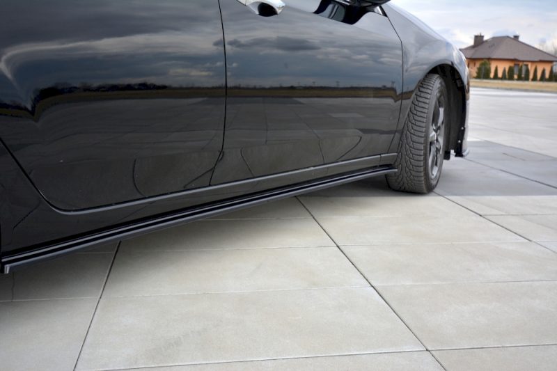 MAXTON DESIGN SIDE SKIRTS SPLITTERS HONDA ACCORD MK8 (CU-SERIES) PRE-FACELIFT SEDAN (2008-2011) GLOSS BLACK - Image 4