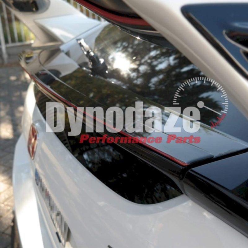 MAXTON DESIGN BOTTOM SPOILER EXTENSION CAP V3 HONDA CIVIC MK10 TYPE-R FK8 (2017-UP) GLOSS BLACK