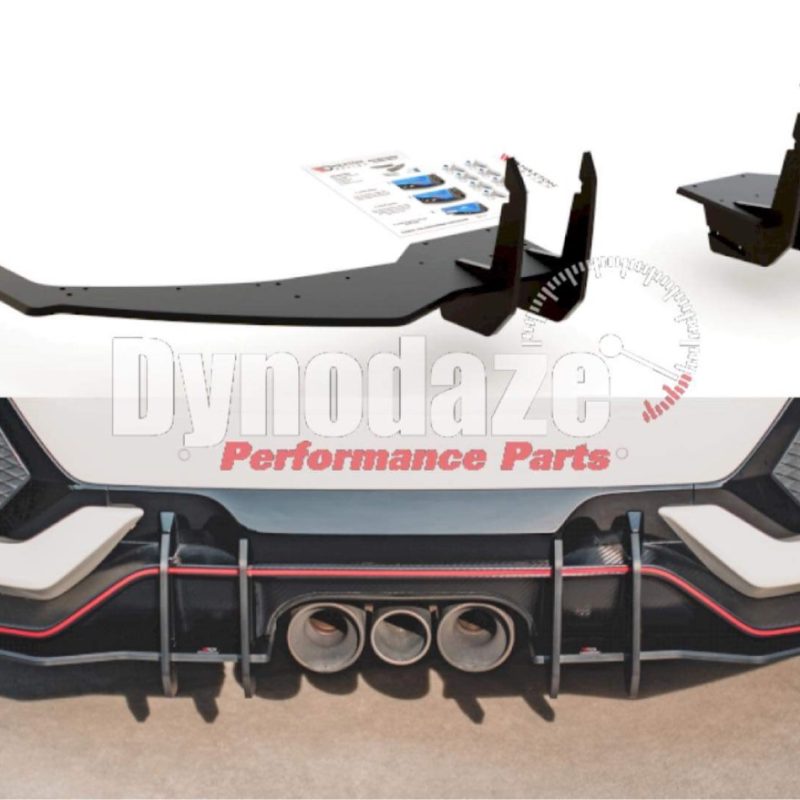 MAXTON DESIGN RACING REAR VALANCE V2 HONDA CIVIC X TYPE R FK8 (2017-) BLACK