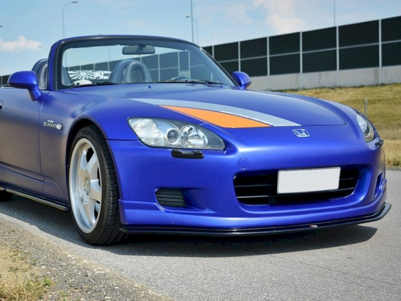 MAXTON DESIGN FRONT SPLITTER V.2 HONDA S2000 AP1 GLOSS BLACK - Image 2