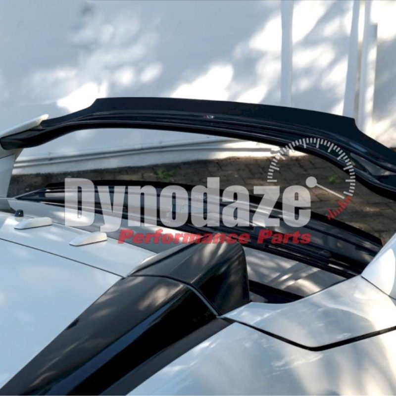 MAXTON DESIGN WING (UPPER SPOILER) EXTENSION CAP V2 HONDA CIVIC MK10 TYPE-R FK8 (2017-UP) GLOSS BLACK