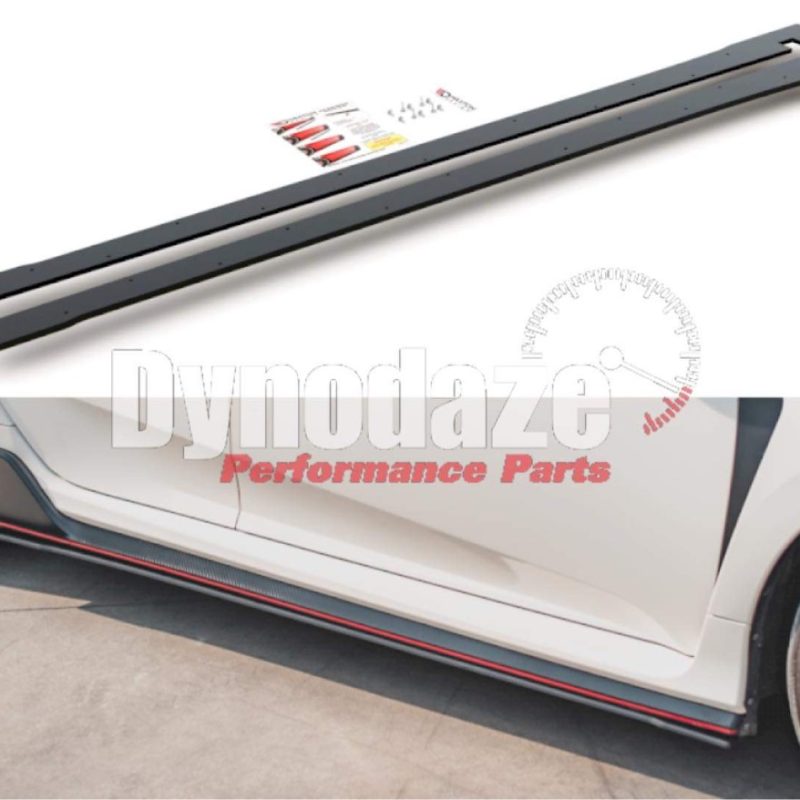 MAXTON DESIGN RACING SIDE SKIRTS DIFFUSERS V2 HONDA CIVIC X TYPE-R FK8 (2017-) BLACK