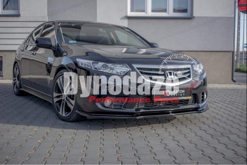MAXTON DESIGN FRONT SPLITTER HONDA ACCORD MK8 FACELIFT CU SERIES (2011-2015) GLOSS BLACK
