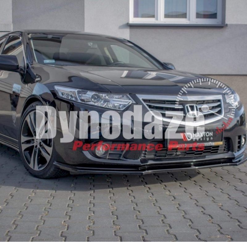 MAXTON DESIGN FRONT SPLITTER HONDA ACCORD MK8 FACELIFT CU SERIES (2011-2015) GLOSS BLACK