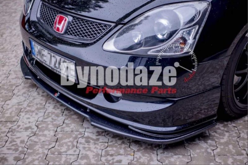 MAXTON DESIGN FRONT SPLITTER HONDA CIVIC EP3 (MK7) TYPE-R/SPORT FACELIFT (2004-2005) GLOSS BLACK