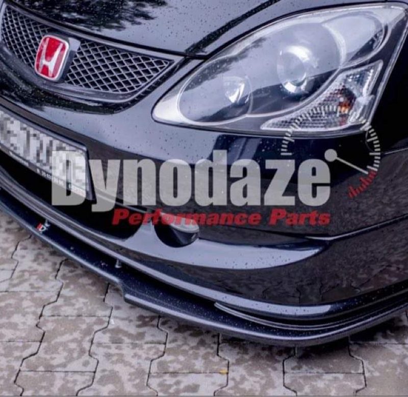 MAXTON DESIGN FRONT SPLITTER HONDA CIVIC EP3 (MK7) TYPE-R/SPORT FACELIFT (2004-2005) GLOSS BLACK