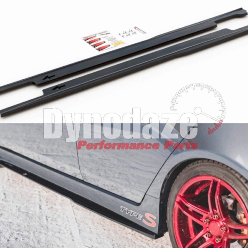 MAXTON DESIGN SIDE SKIRTS DIFFUSERS HONDA ACCORD MK7 TYPE-S PRE-FACELIFT (2002-2007) GLOSS BLACK