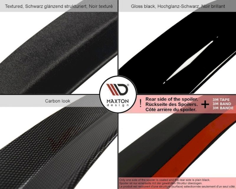 WING (MAIN SPOILER) SIDE EXTENSIONS HONDA CIVIC MK10 TYPE-R (2017-UP)