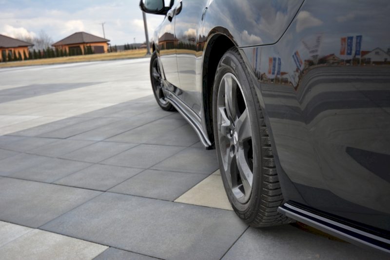 MAXTON DESIGN REAR SIDE SPLITTERS HONDA ACCORD MK8 (CU-SERIES) PRE-FACELIFT SEDAN (2008-2011) GLOSS BLACK - Image 2