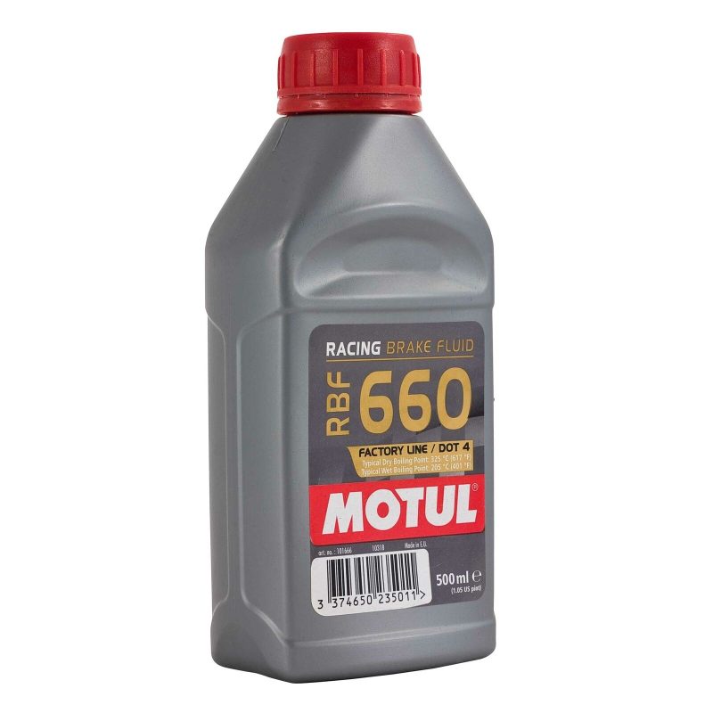 Motul RBF660 100% Synthetic RaceRacingRally DOT 4 Brake Fluid - 500ml