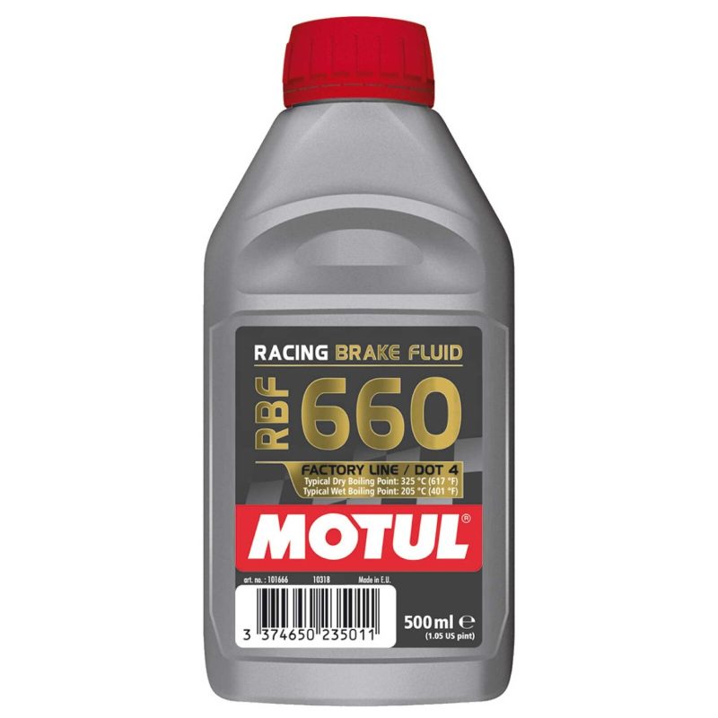 Motul RBF660 100% Synthetic RaceRacingRally DOT 4 Brake Fluid - 500ml