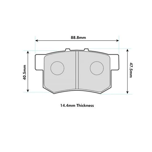 PBS ProRace Performance Brake Pads (REAR) - Honda Civic Type R EP3 EK9 FD2 DC2 DC5 S2000 - Image 2