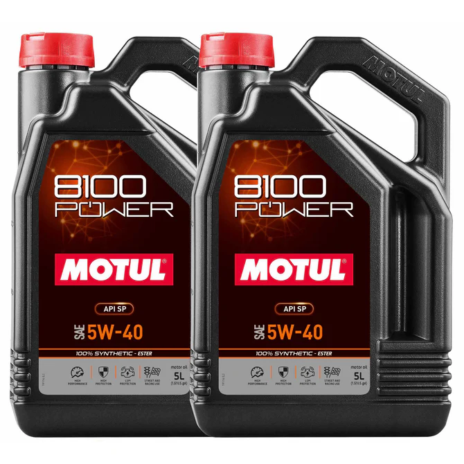 Motul 5W40 ESTER 8100 Power High Performance Fully Synthetic Engine Oil 111809